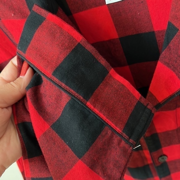NWOT Wondershop SOFT men’s black and red buffalo check plaid flannel shirt, L - Picture 6 of 12